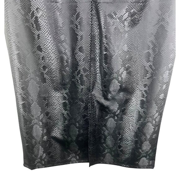Madden Girl Black Faux Snakeskin Sleeveless Bodycon Dress 2X - Picture 8 of 14